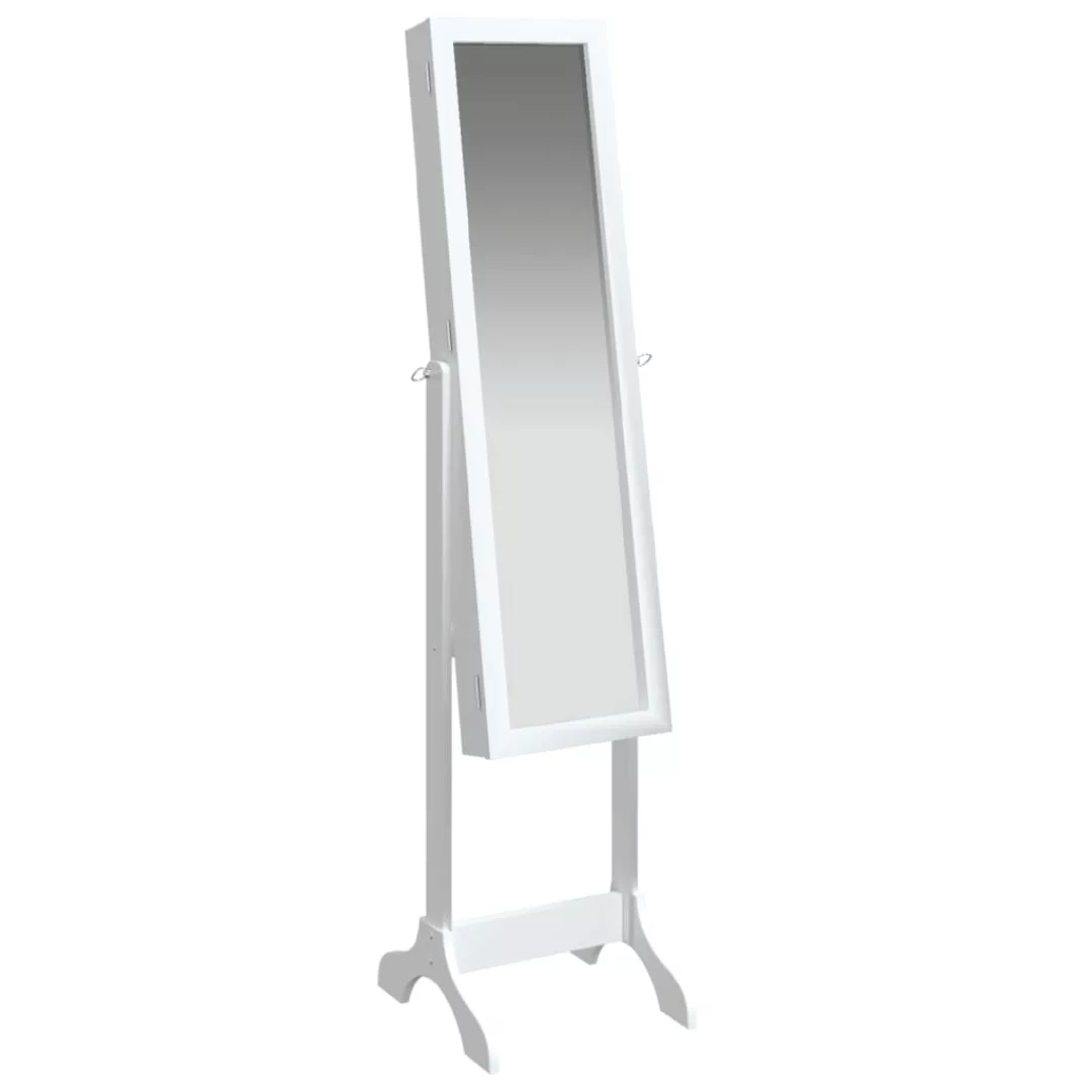 Vidaxl Standspiegel Weiß 34x37x146 Cm günstig online kaufen