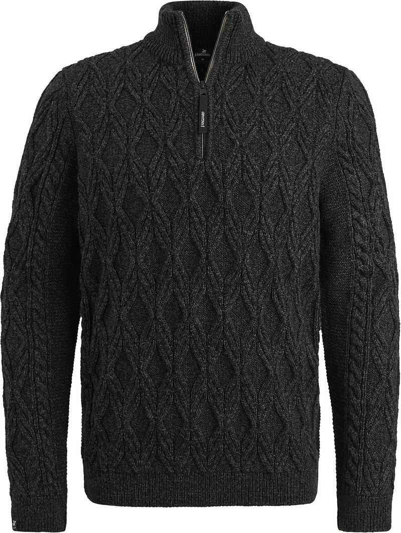 Vanguard Halfzip Pullover Heavy Knit Schwarz - Größe L günstig online kaufen