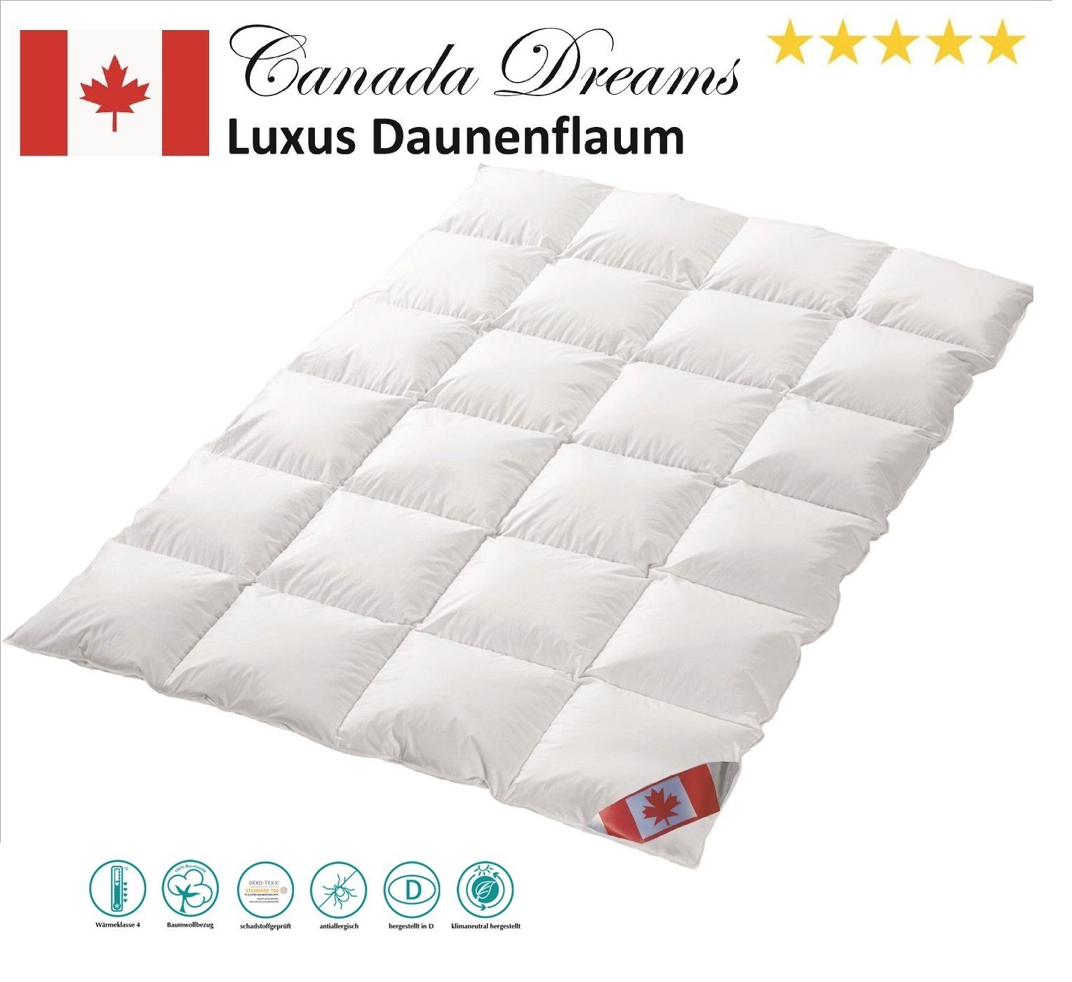 Canada Daunenbettdecke Canada Dreams Luxus extra günstig online kaufen