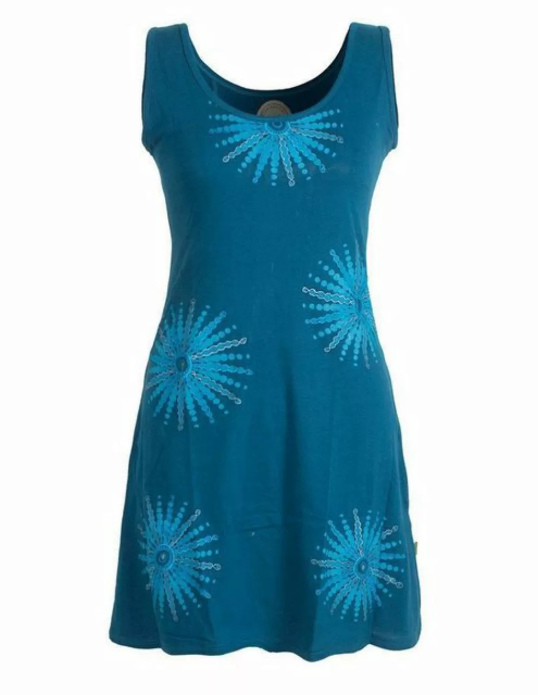 Vishes Sommerkleid Ärmelloses Kleid Mandalas Bedruckt und Bestickt Hippie, günstig online kaufen