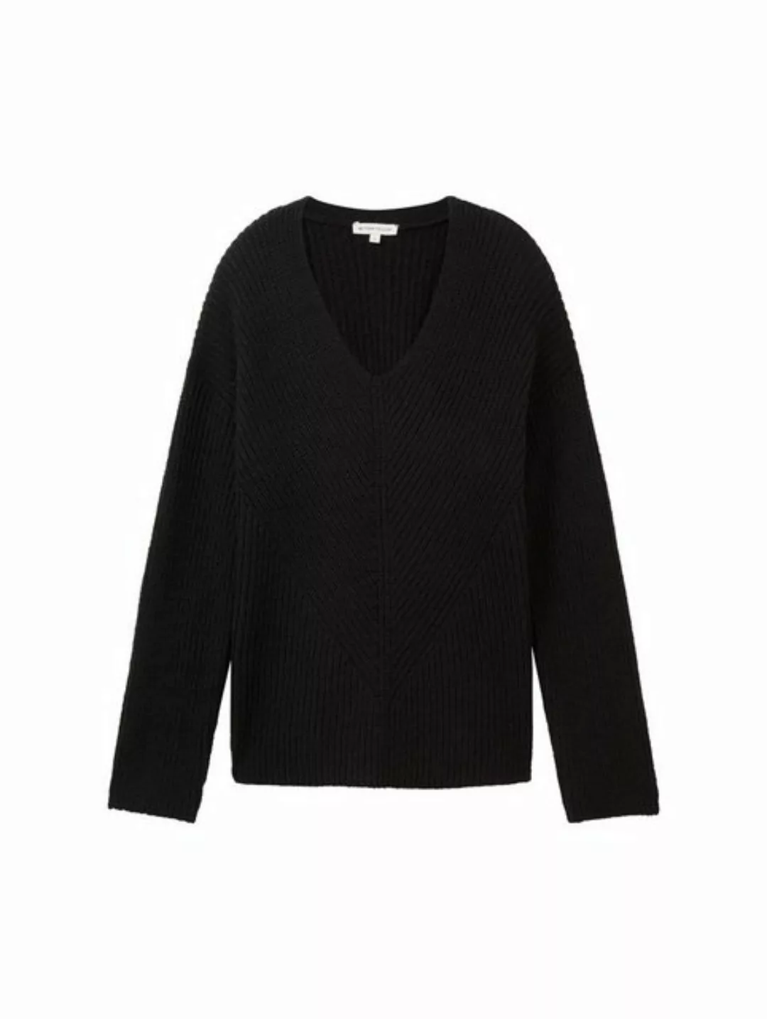 Tom Tailor Damen Pullover KNIT V-NECK - Regular Fit günstig online kaufen