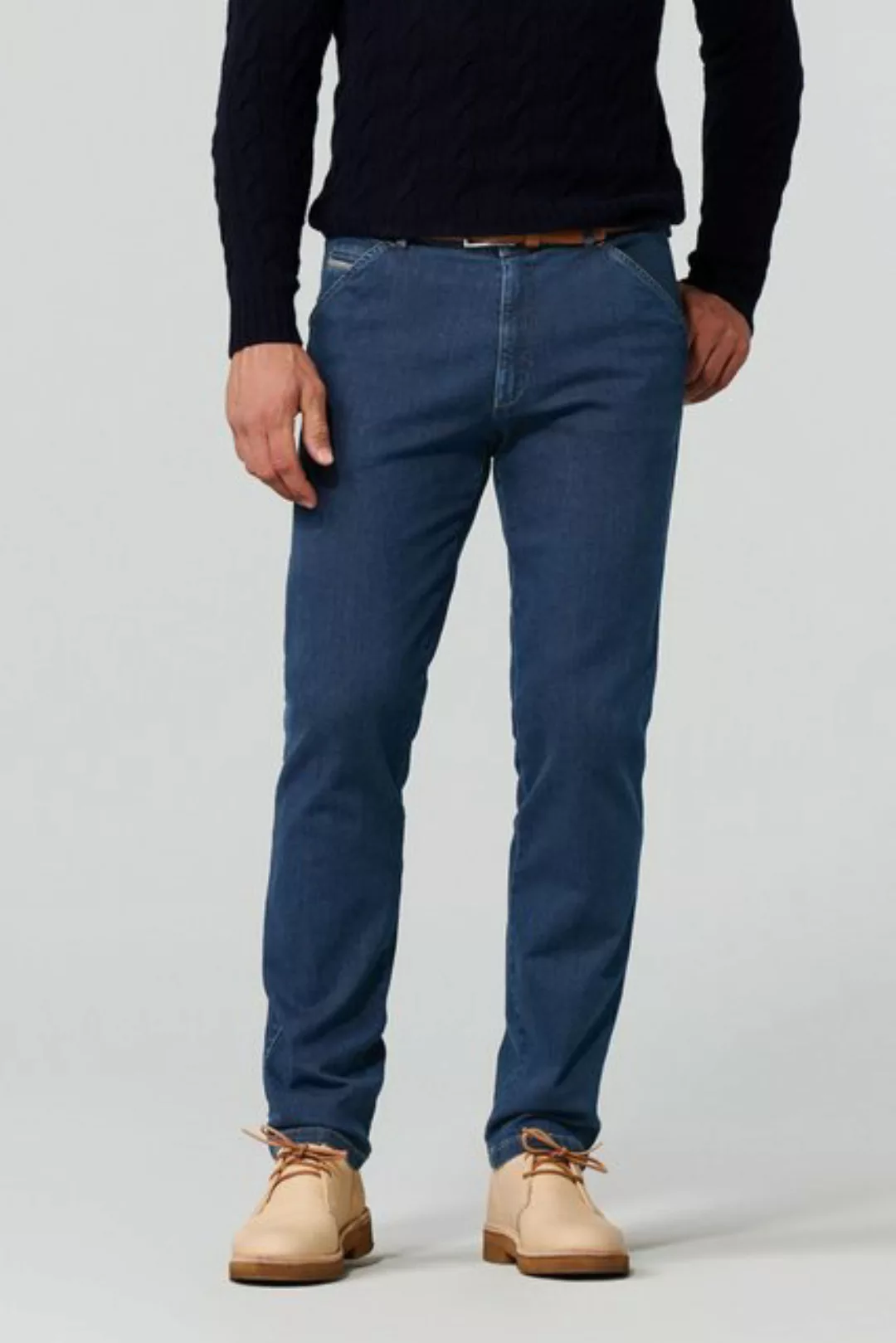 MEYER 5-Pocket-Jeans Bi-Colour Super-Stretch Denim günstig online kaufen