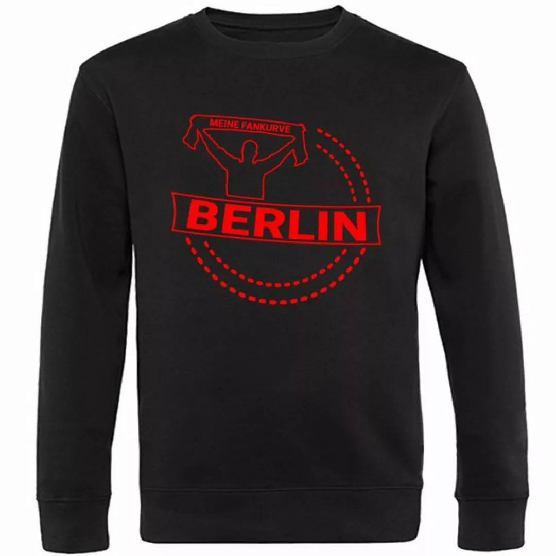 multifanshop Sweatshirt Berlin rot - Meine Fankurve - Pullover günstig online kaufen