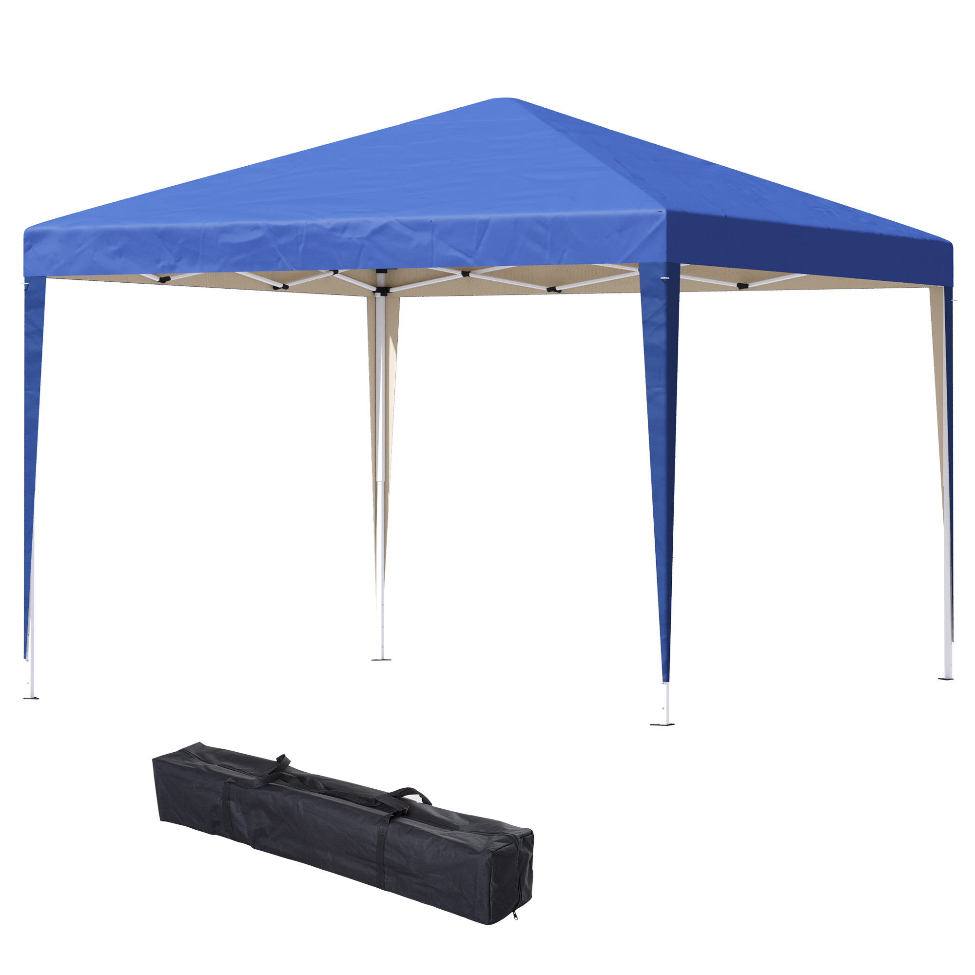 Outsunny Pavillon ca. 3x3m, wasserabweisend Stabil Winterfest Pop-up Faltpa günstig online kaufen