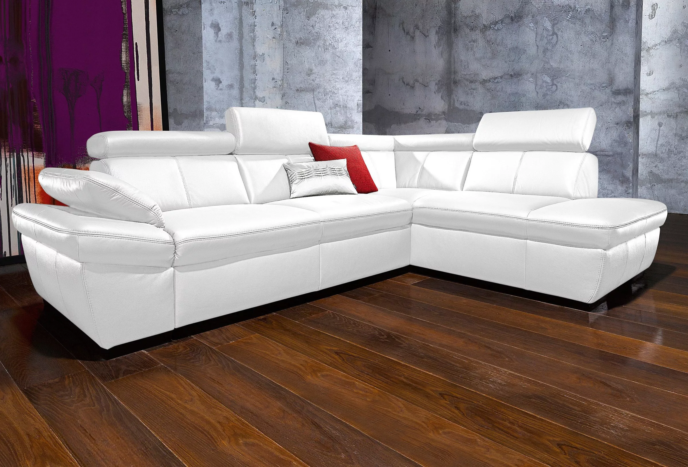 exxpo - sofa fashion Ecksofa Salerno, klassisch modernes Funktionssofa, hoh günstig online kaufen