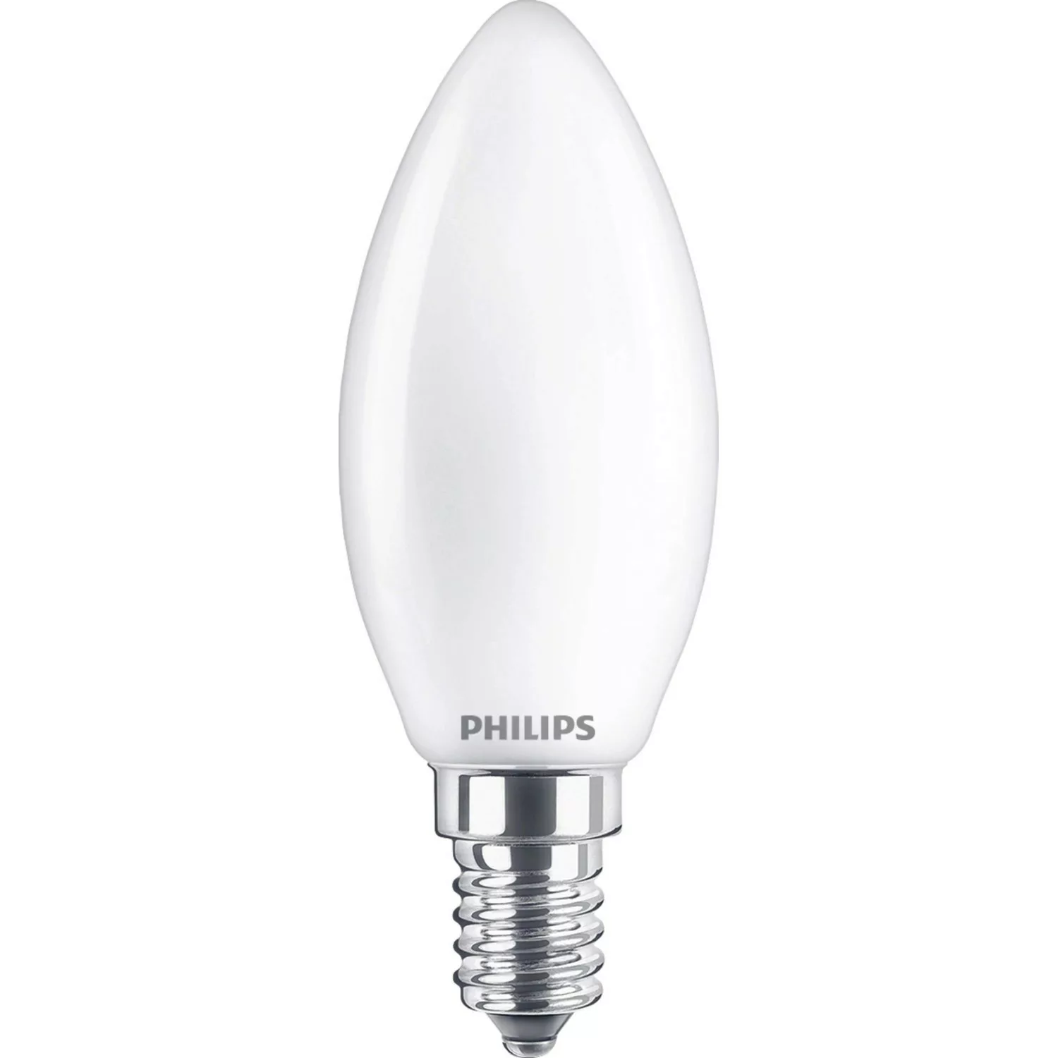 Philips LED-Leuchtmittel E14 Kerzenform 4,3 W 470 lm 9,7 x 3,5 cm (H x Ø) günstig online kaufen