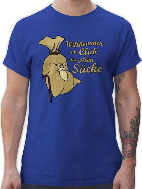 Shirtracer T-Shirt Willkommen im Club der alten Säcke 50. Geburtstag günstig online kaufen