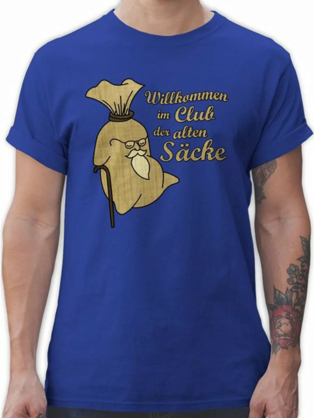 Shirtracer T-Shirt Willkommen im Club der alten Säcke 50. Geburtstag günstig online kaufen