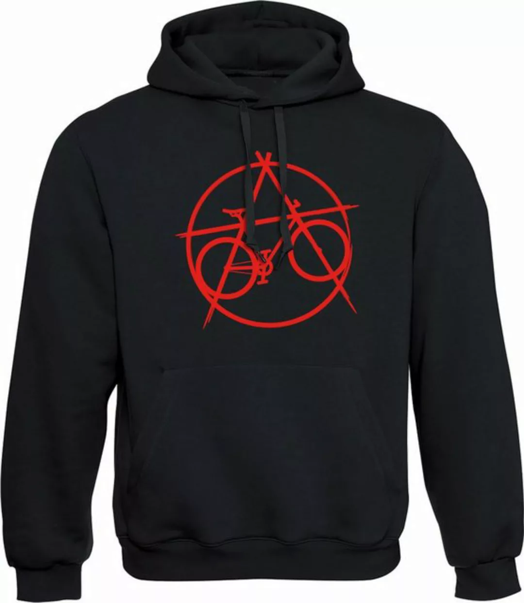 Baddery Kapuzenpullover Fahrrad Hoodie: "Anarchy Bike" - Pullover Herren, h günstig online kaufen