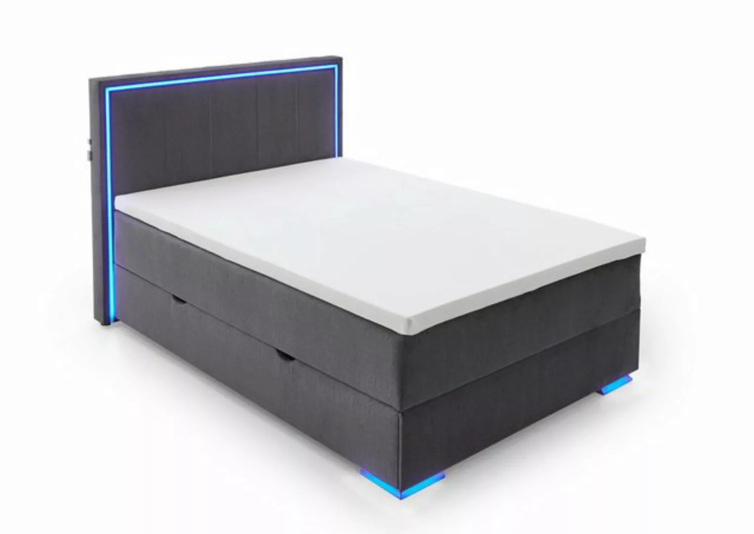 meise.möbel Boxspringbett "Colorado II", inkl. LED-Beleuchtung & Topper günstig online kaufen