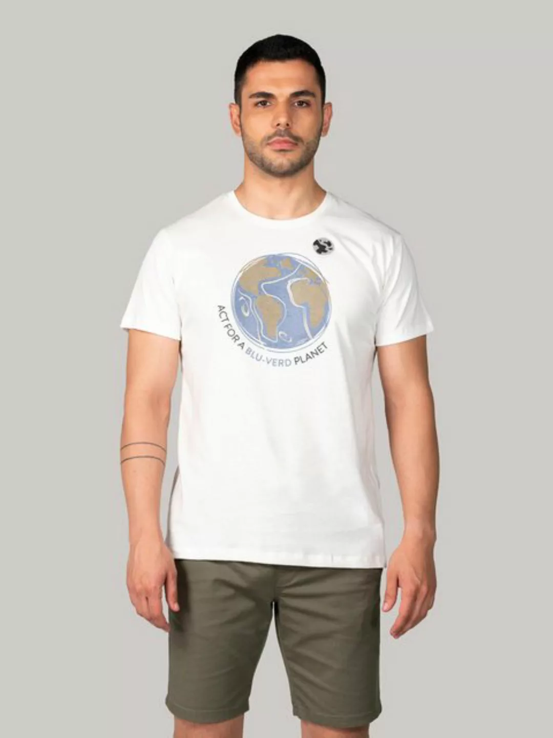 BLUVERD Kurzarmshirt T-Shirt mit Grafik (Bluverd Planet) günstig online kaufen