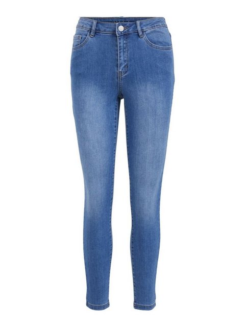 VILA Regular Waist Skinny Fit Jeans Damen Blau günstig online kaufen