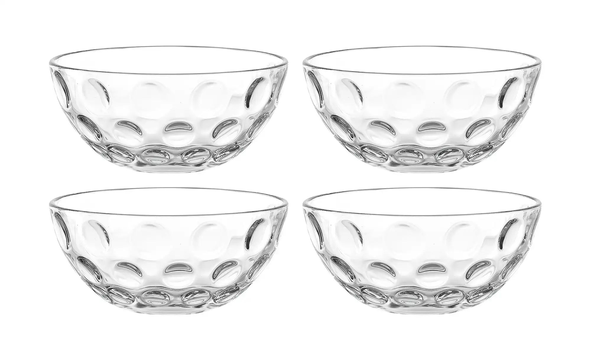 LEONARDO Schale »CUCINA OPTIC, 4er-Set«, 4 tlg., aus Glas, Spülmaschinengee günstig online kaufen