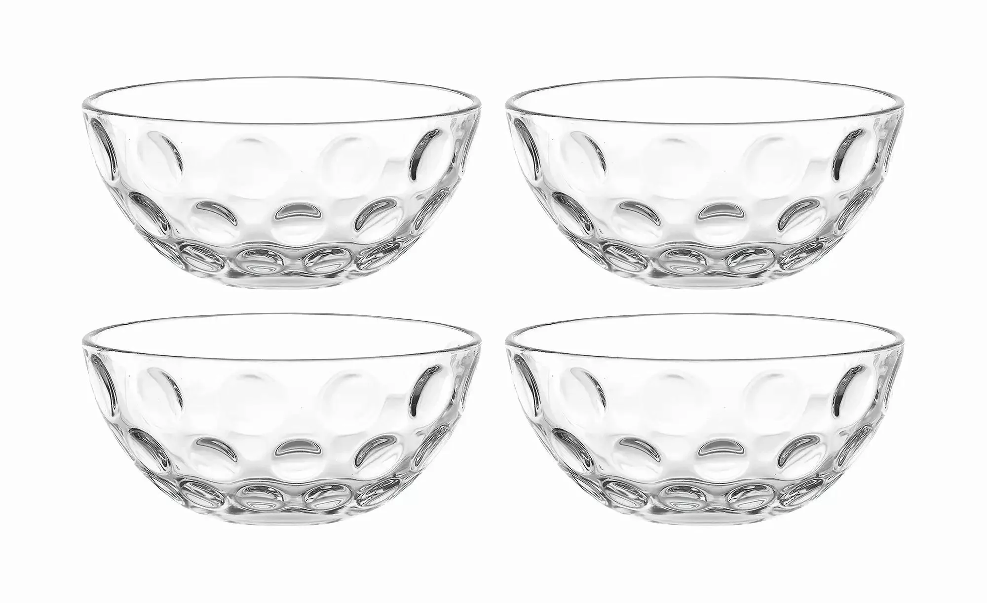 LEONARDO Schale »CUCINA OPTIC, 4er-Set«, 4 tlg., aus Glas, Spülmaschinengee günstig online kaufen