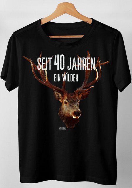 Art & Detail Shirt T-Shirt Hirsch seit ... Jahren ein Wilder Hirsch Jahresz günstig online kaufen