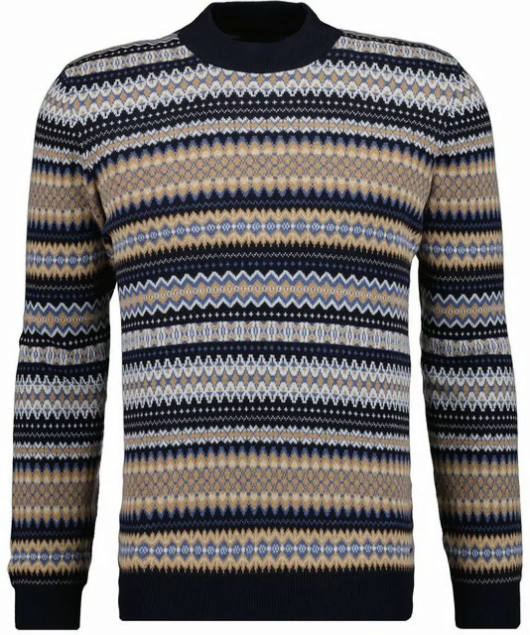 RAGMAN Strickpullover Mock neck jacquard günstig online kaufen