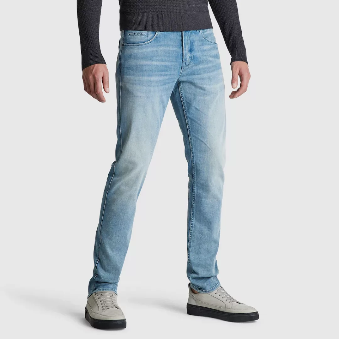 PME Legend Herren Jeans NIGHTFLIGHT - Regular Fit - Blau - Bright Comfort L günstig online kaufen