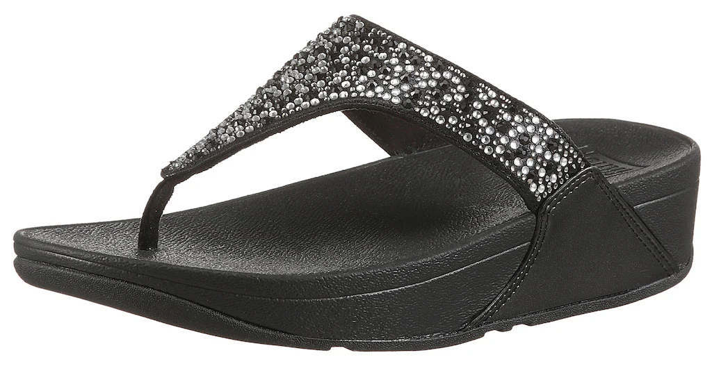 Fitflop Zehentrenner "LULU CRYSTAL", Sandale, Pantolette mit Schmucksteine günstig online kaufen