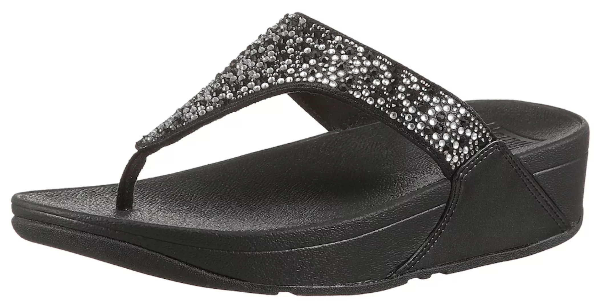 Fitflop Zehentrenner "LULU CRYSTAL", Sandale, Pantolette mit Schmucksteine günstig online kaufen