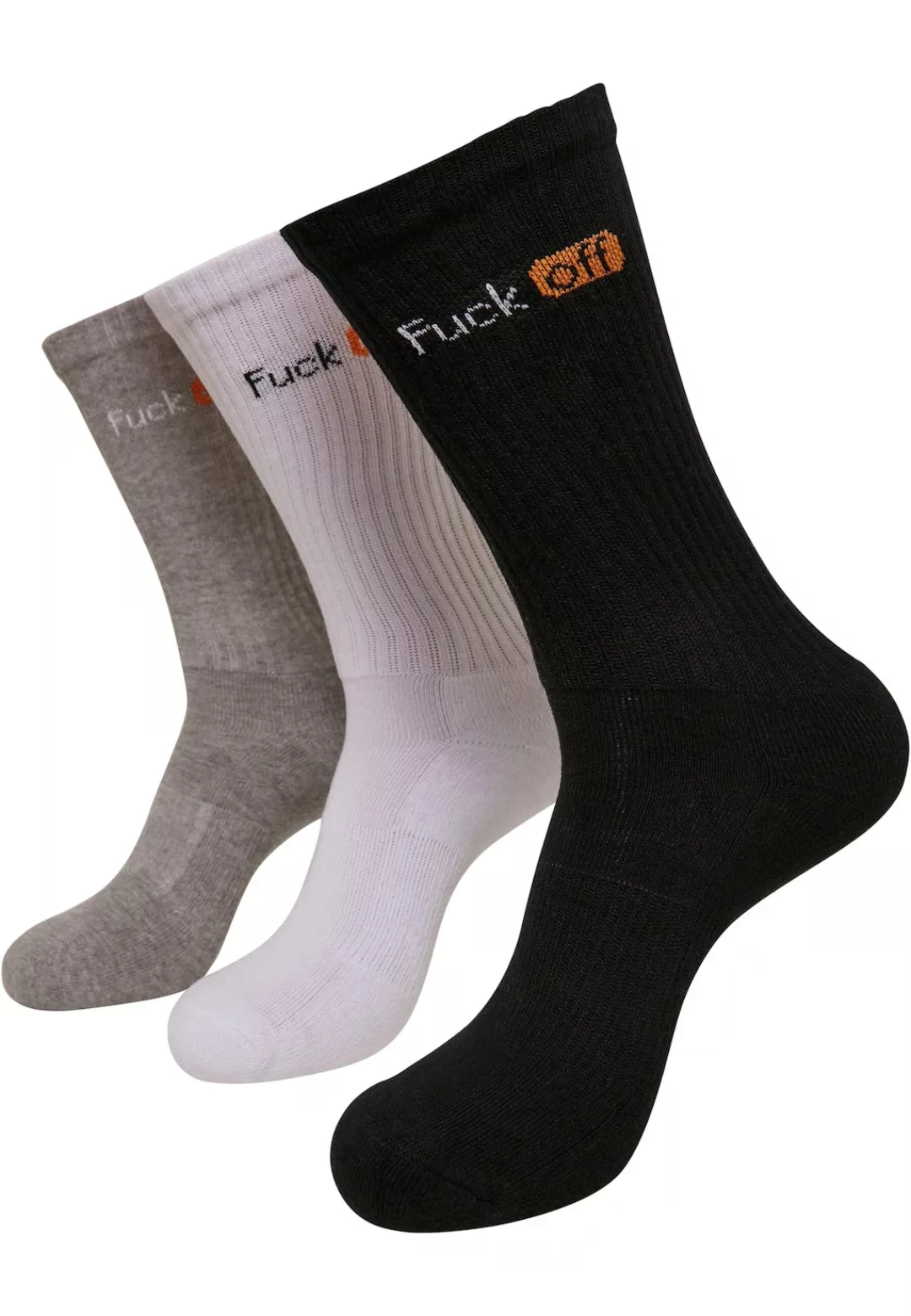 MisterTee Strümpfe "MisterTee Unisex Fuck Off Socks 3-Pack", (1 Paar) günstig online kaufen