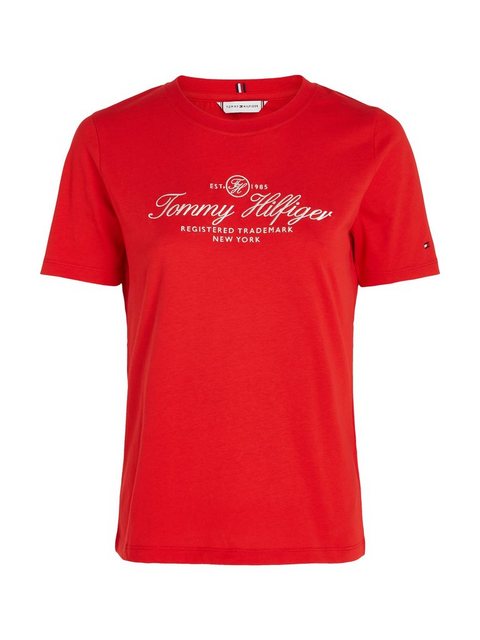 Tommy Hilfiger T-Shirt REG HILFIGER SCRIPT C-NK SS mit dezentem Markenlabel günstig online kaufen