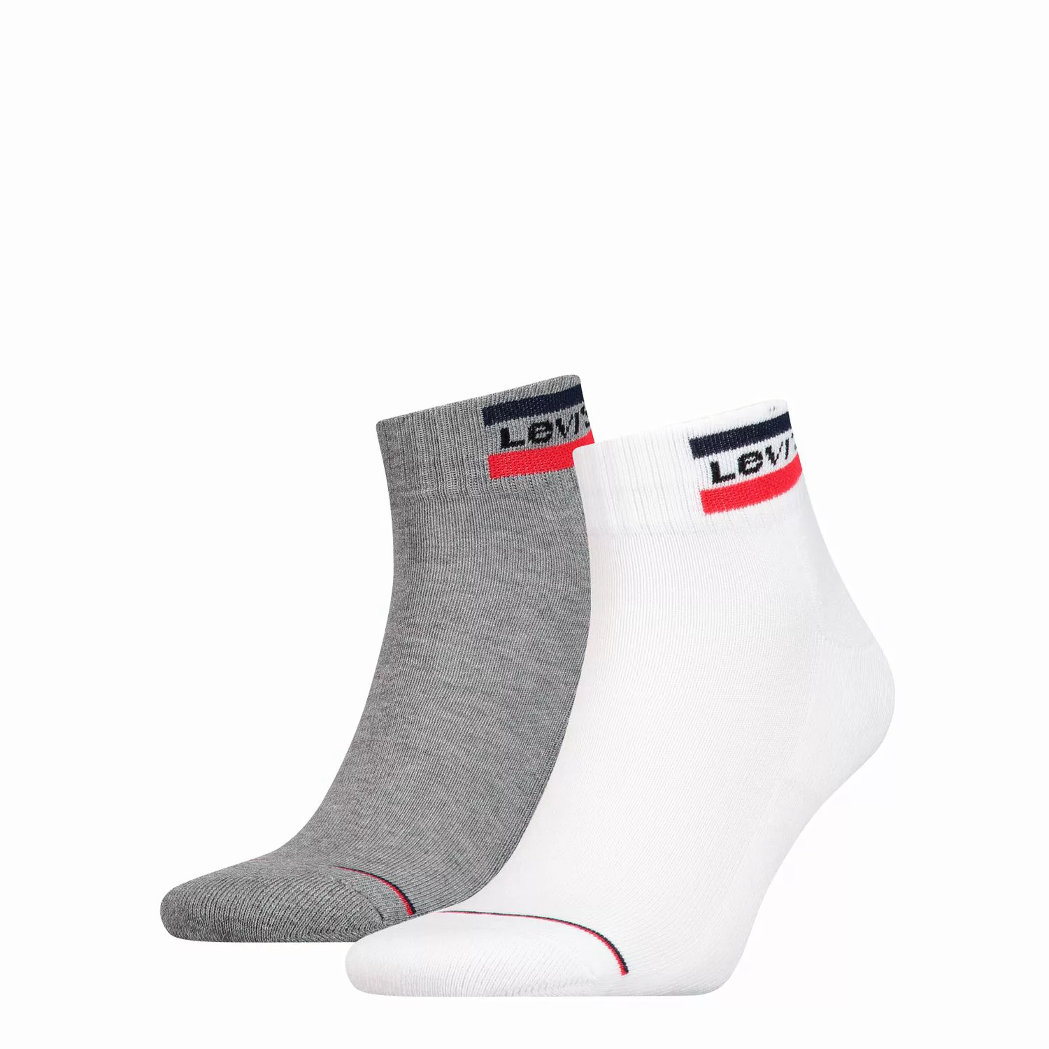 Levis Unisex Quarter Sportsocken Mid Cut Sportswear Logo 2er Pack günstig online kaufen