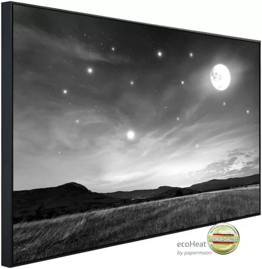 Papermoon Infrarotheizung »Nachthimmel Schwarz & Weiß« günstig online kaufen