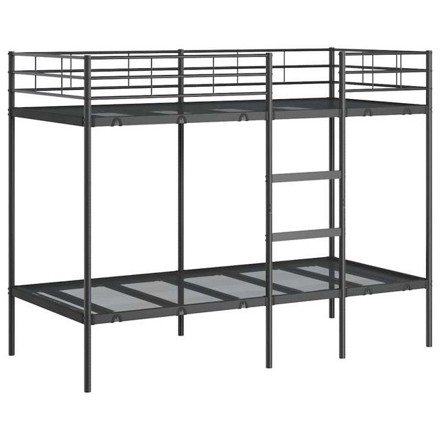 vidaXL Bett Etagenbett ohne Matratze Schwarz 90x190 cm Stahl günstig online kaufen