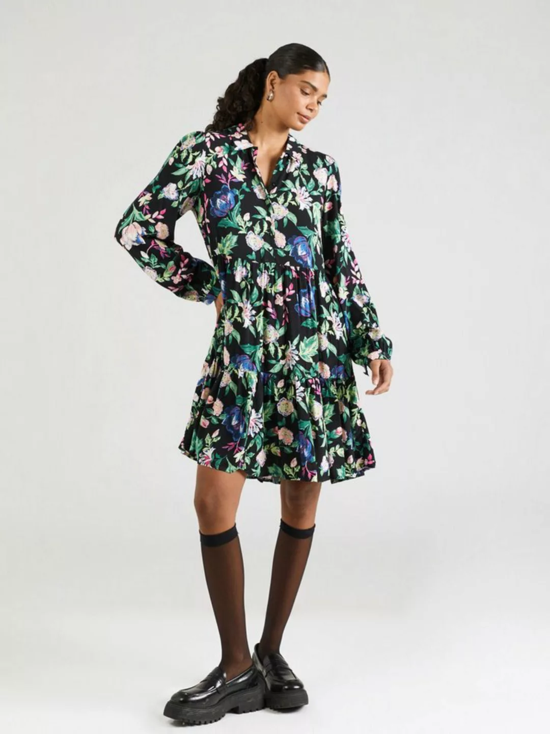 Y.A.S Hemdblusenkleid YASALIRA LS SHIRT DRESS S. NOOS mit Volant günstig online kaufen