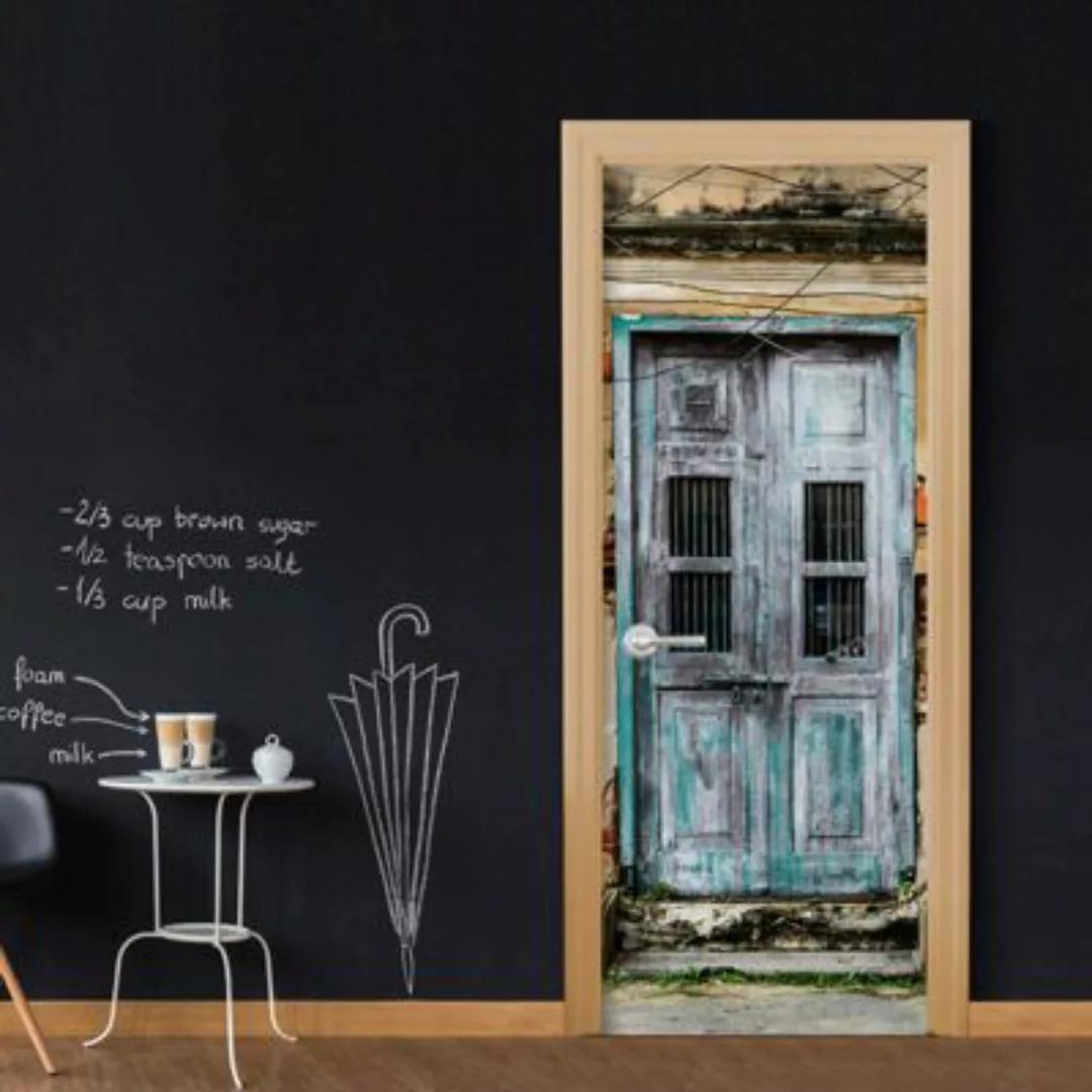 artgeist Türtapete Old Door mehrfarbig Gr. 90 x 210 günstig online kaufen