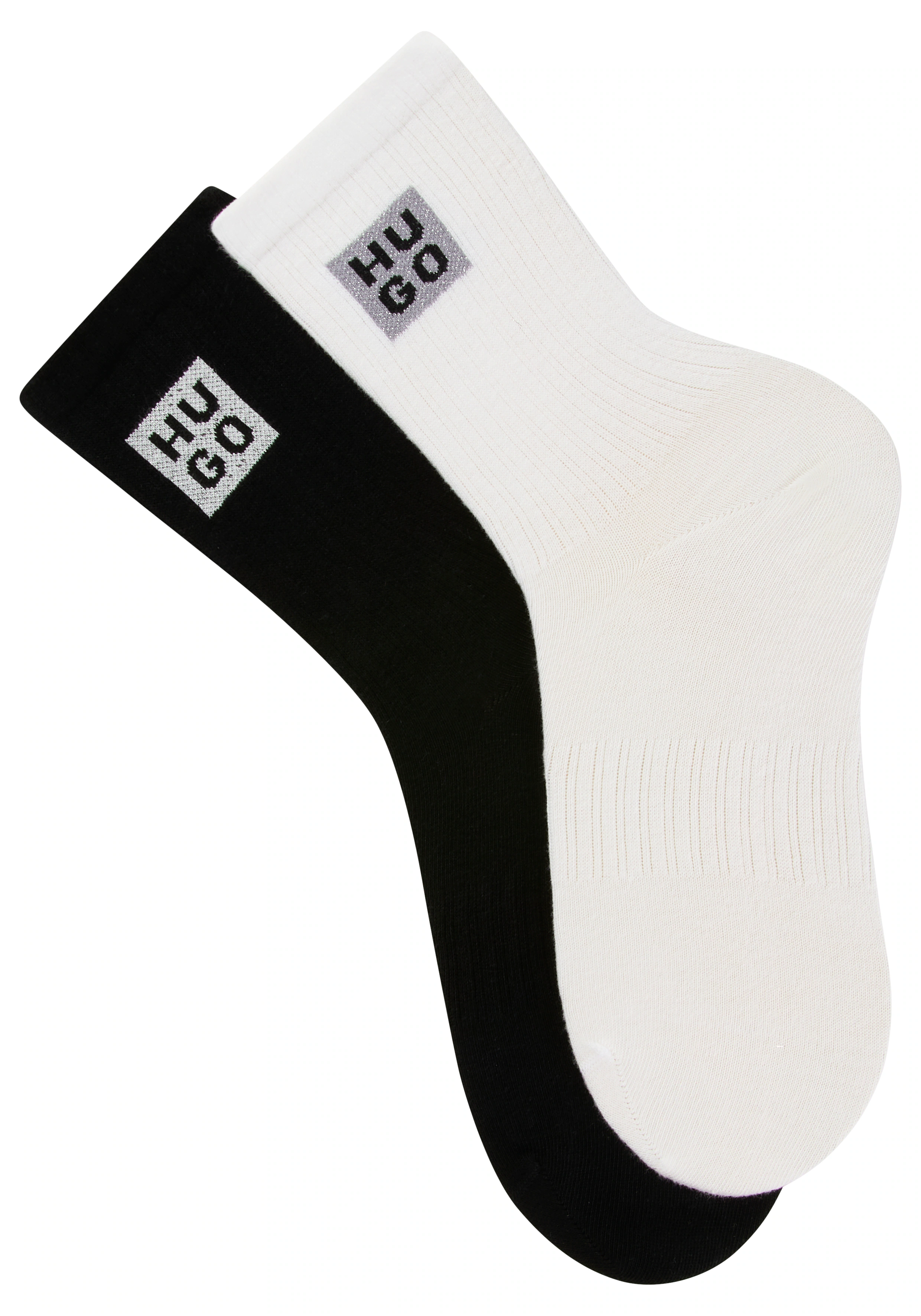 HUGO Underwear Socken "2P QS RIB GIFT CC", (Packung, 2 Paar), mit Logoschri günstig online kaufen