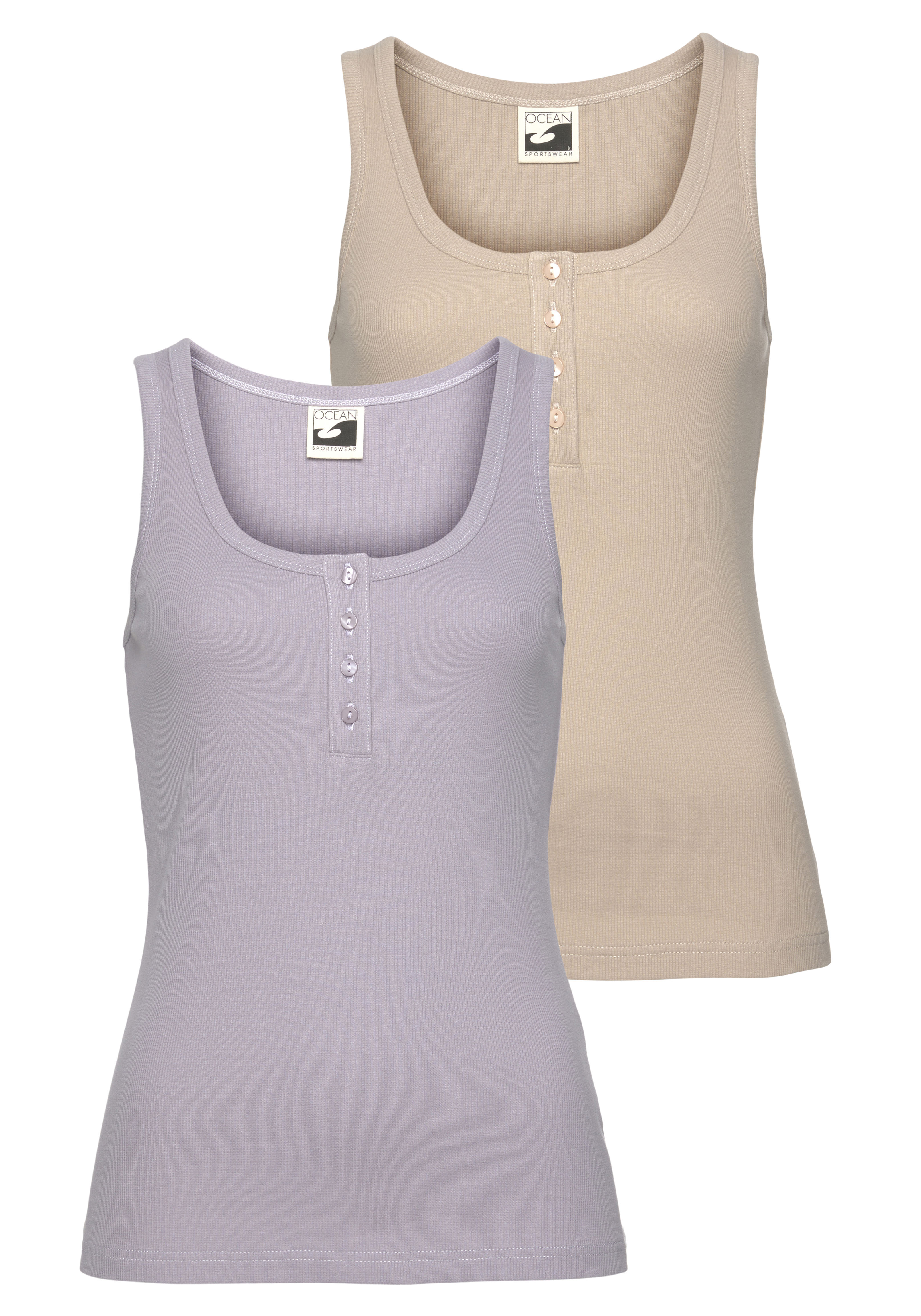 Ocean Sportswear Ripptanktop "Essential Tops", (2er-Pack), Unisex günstig online kaufen