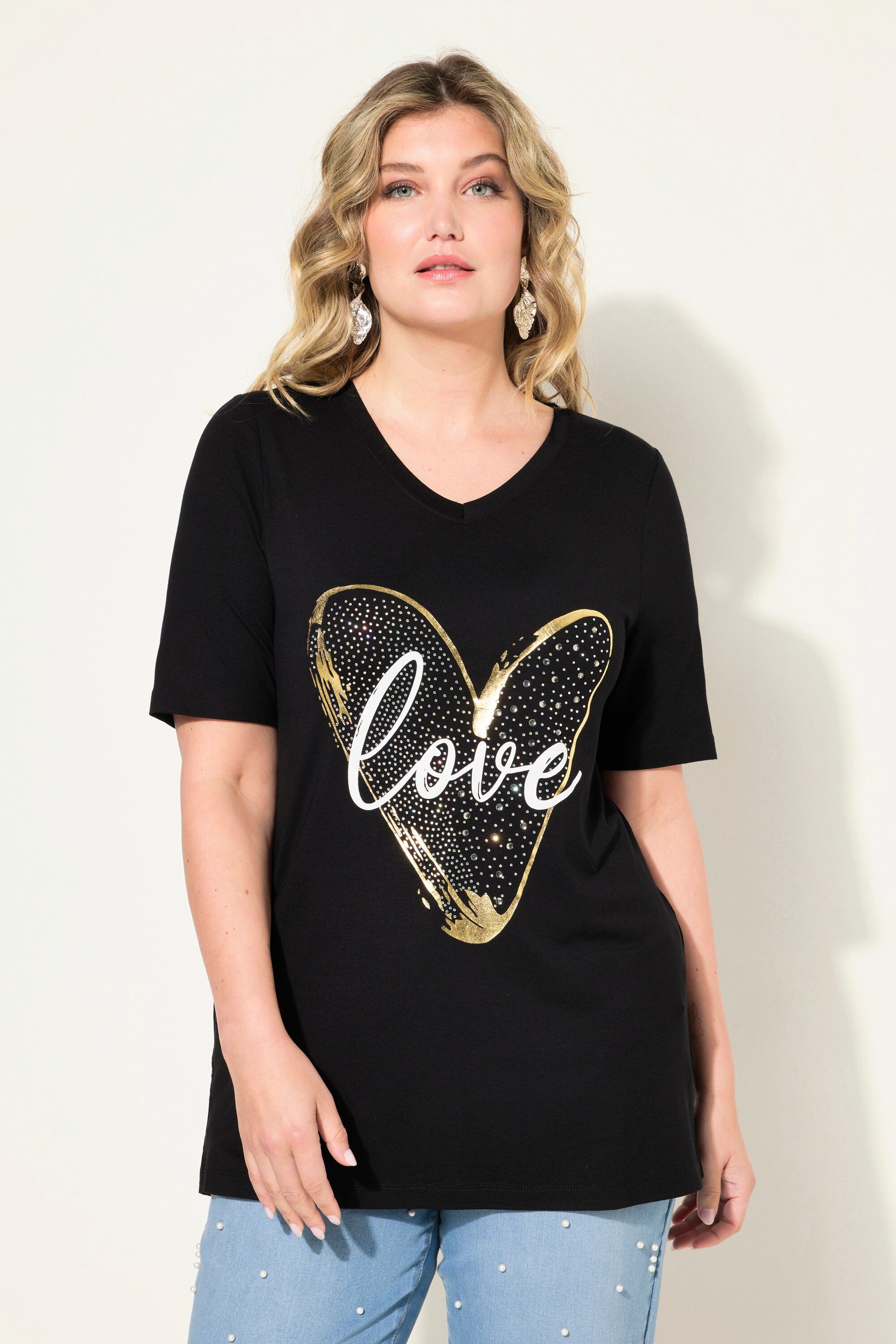 MIAMODA T-Shirt T-Shirt A-Linie LOVE Herz günstig online kaufen