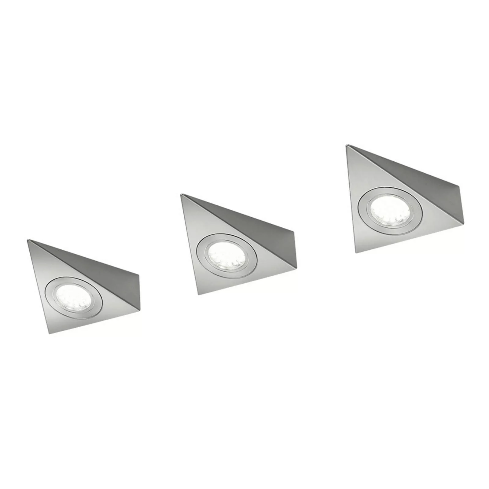 Trio LED-Unterbauleuchten 3er-Set Nickel matt günstig online kaufen