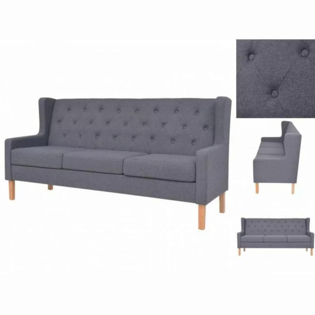 3-sitzer-sofa Stoff Grau günstig online kaufen