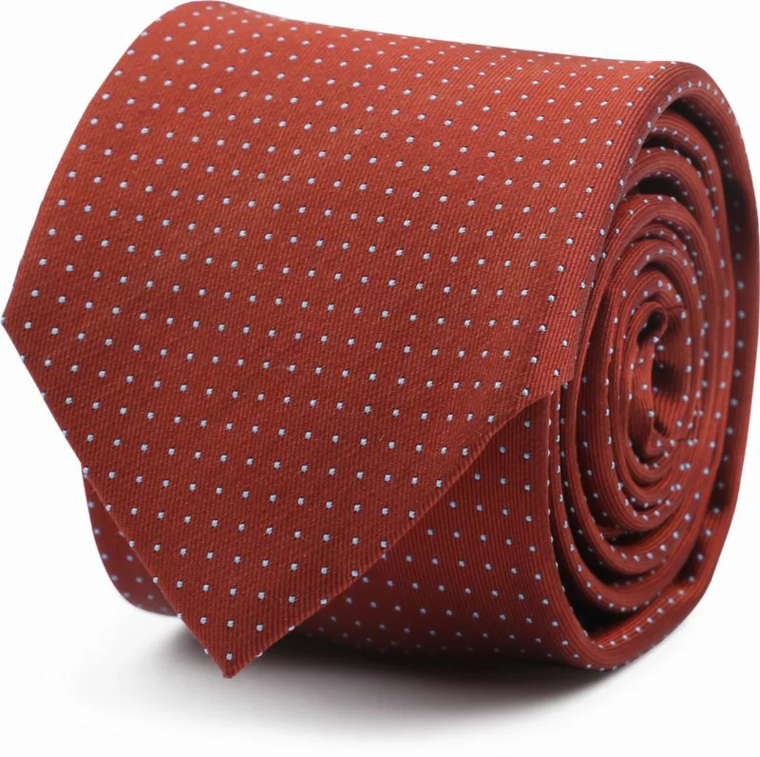 Suitable Krawatte Seide Punkte Ziegel - günstig online kaufen