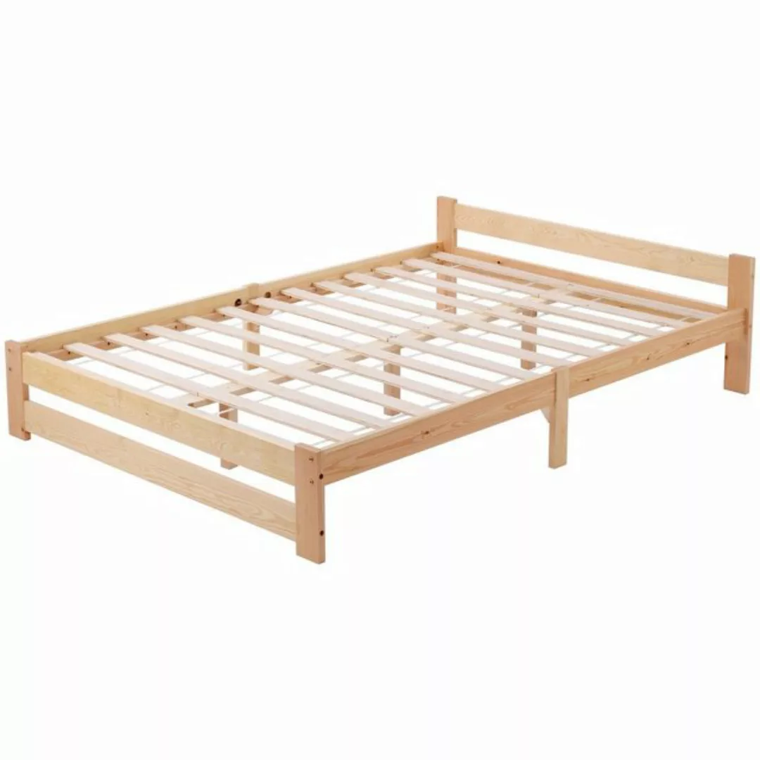 Gotagee Holzbett 140x200cm Holzbett Massivholz Doppelbett Bett Mit Matratze günstig online kaufen