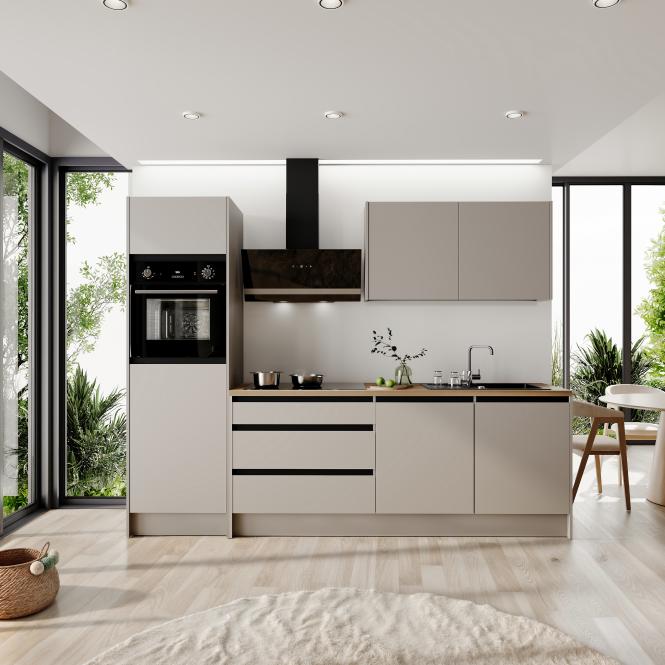 Küchenblock 273 cm inkl. Elektro-Set inkl. Granitspüle Troja von Bega Korpu günstig online kaufen