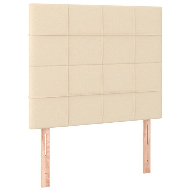 vidaXL Bett, Kopfteile 2 Stk. Creme 90x5x78/88 cm Stoff günstig online kaufen