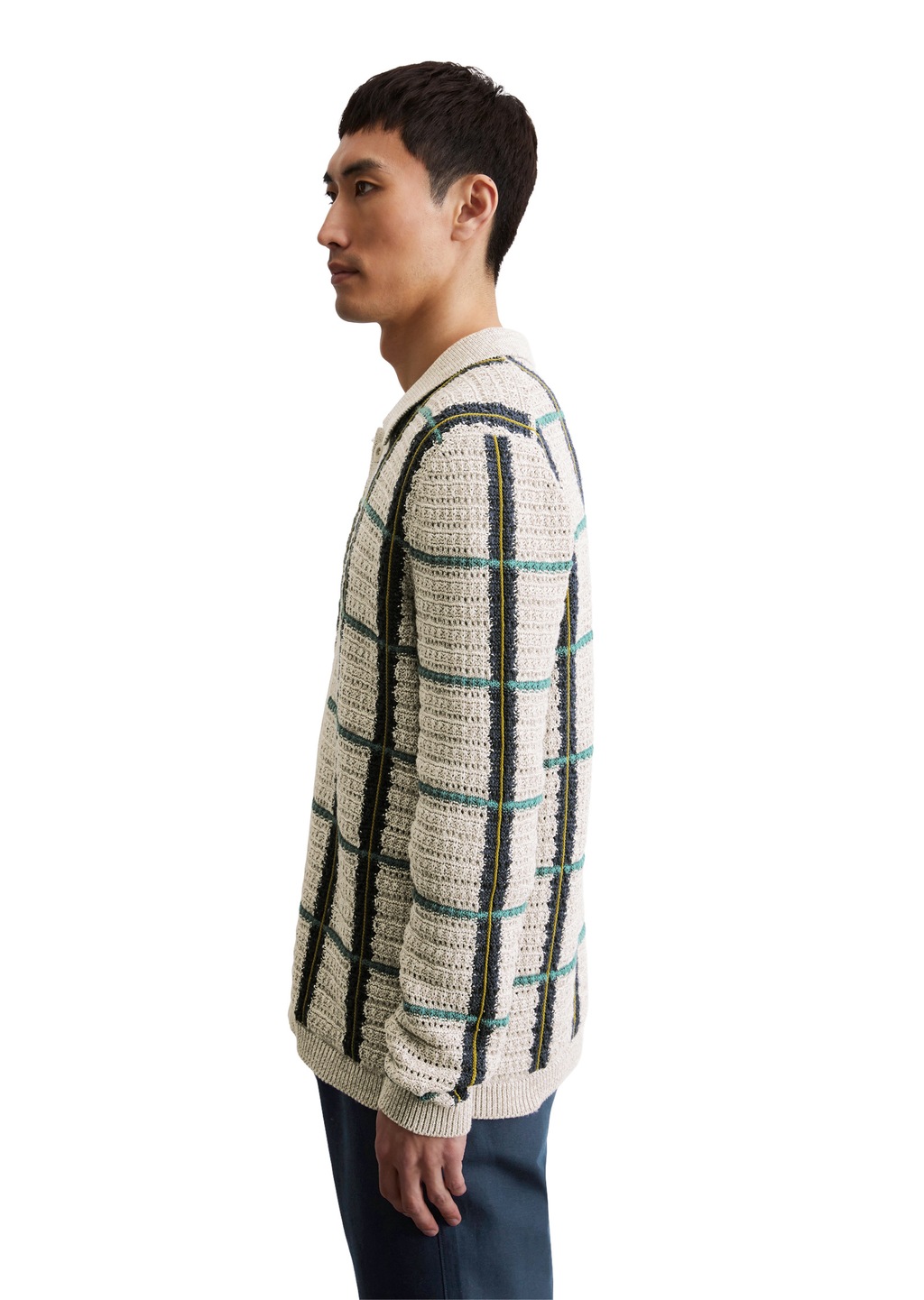 Marc OPolo Cardigan "aus Bio-Baumwoll-Leinen-Mix" günstig online kaufen