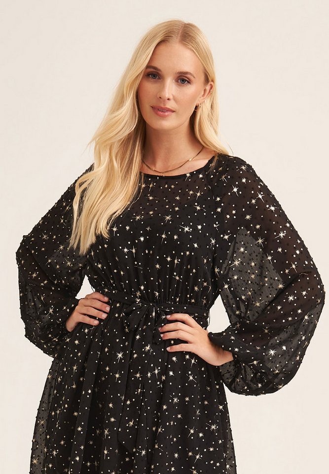 GINI LONDON Minikleid Gini Star Print Long Sleeve Mini Langärmeliges Minikl günstig online kaufen