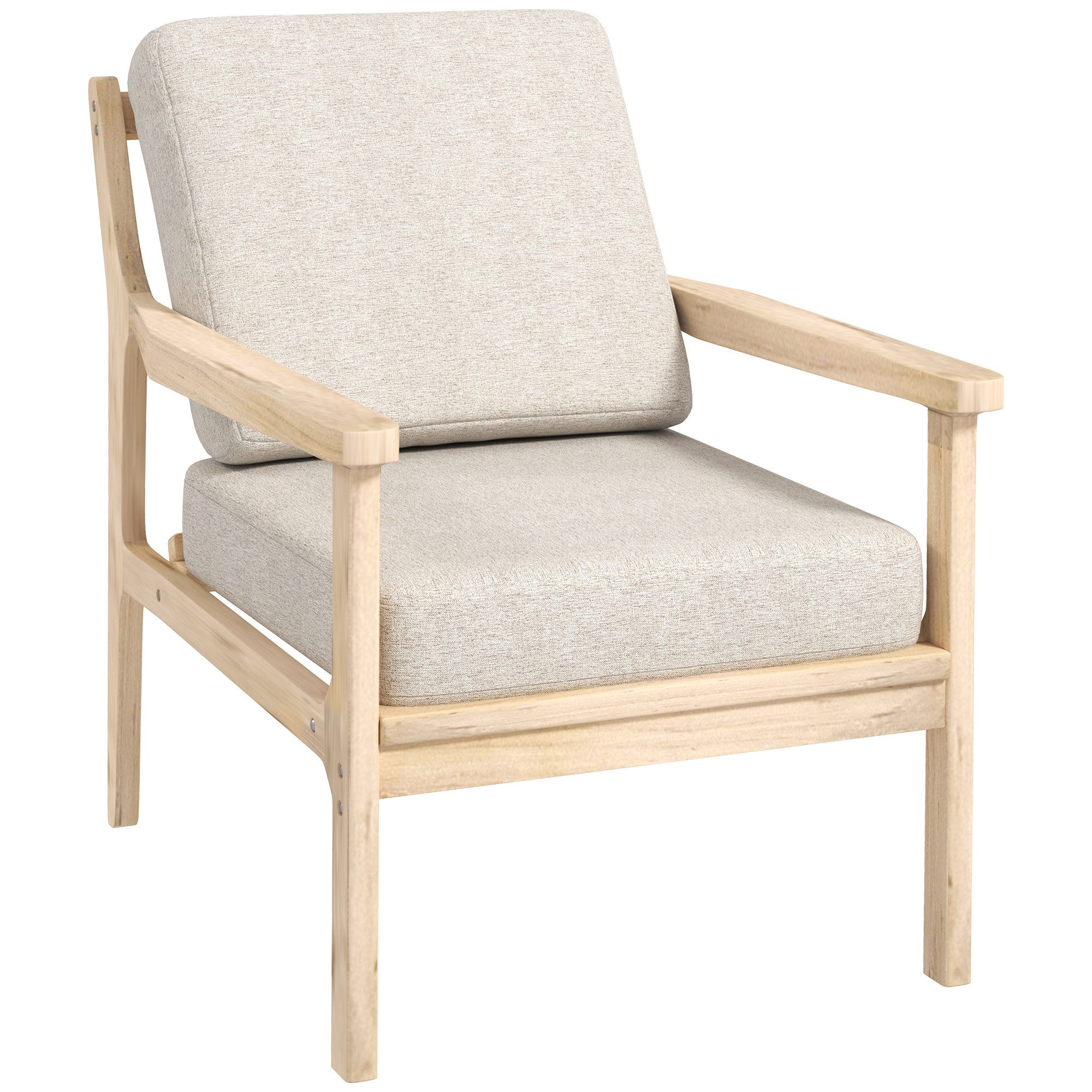 HOMCOM Relaxsessel Sessel Loungesessel mit Leinenoptik günstig online kaufen