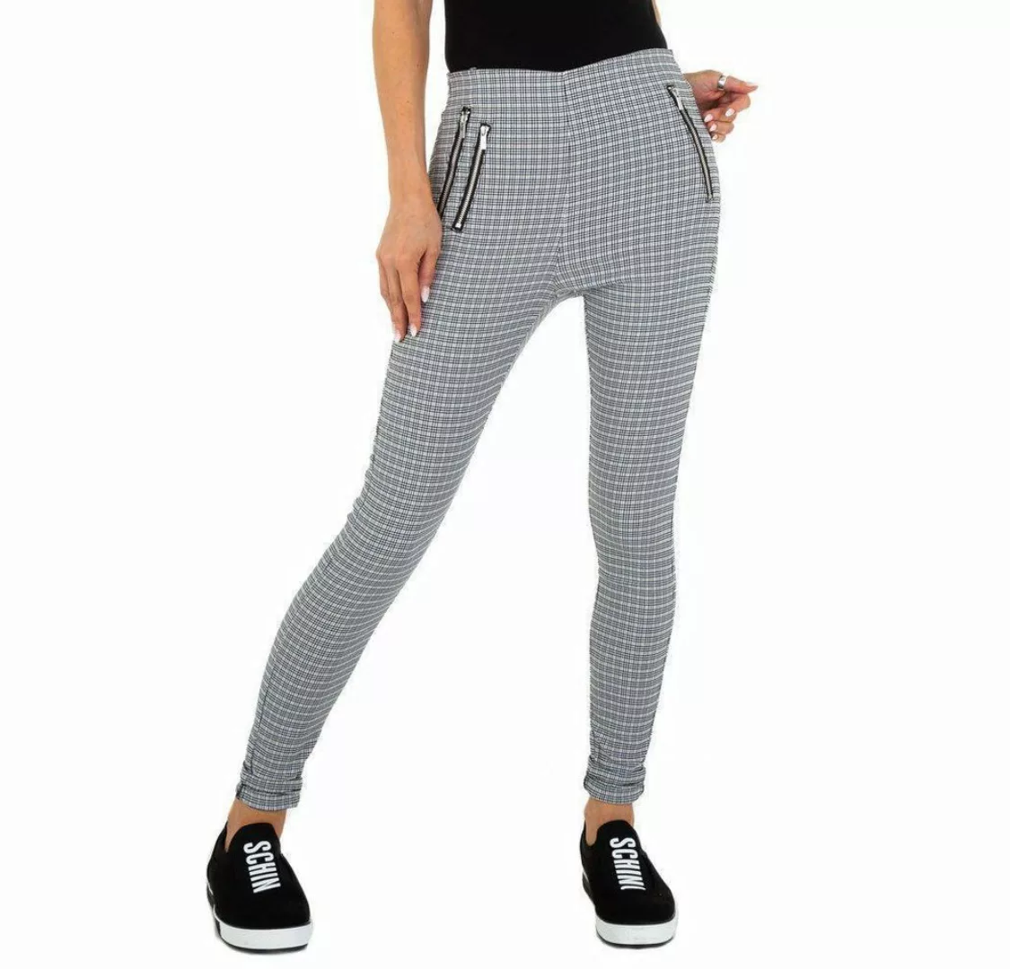 Ital-Design Röhrenhose Damen Freizeit Reißverschluss Stretch Skinny-Hose in günstig online kaufen