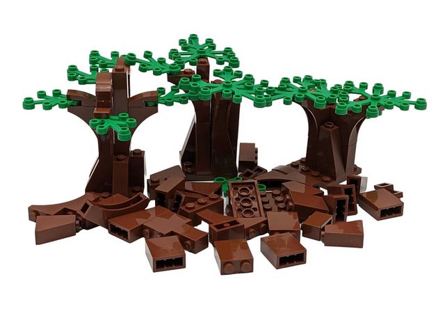 LEGO® Spielbausteine LEGO® MOC Baum Wald Set Mittel Rotbraun Grün NEU! Meng günstig online kaufen