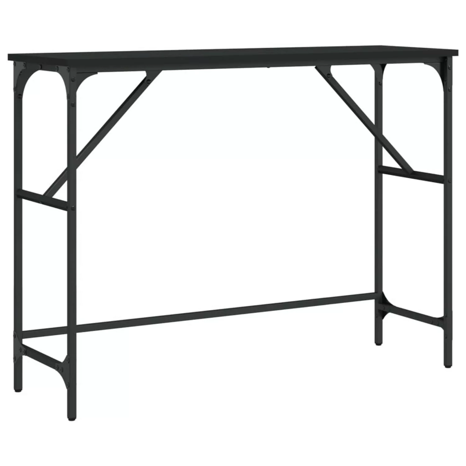 vidaXL Konsolentisch Schwarz 100x32x75 cm Holzwerkstoff Modell 3 günstig online kaufen