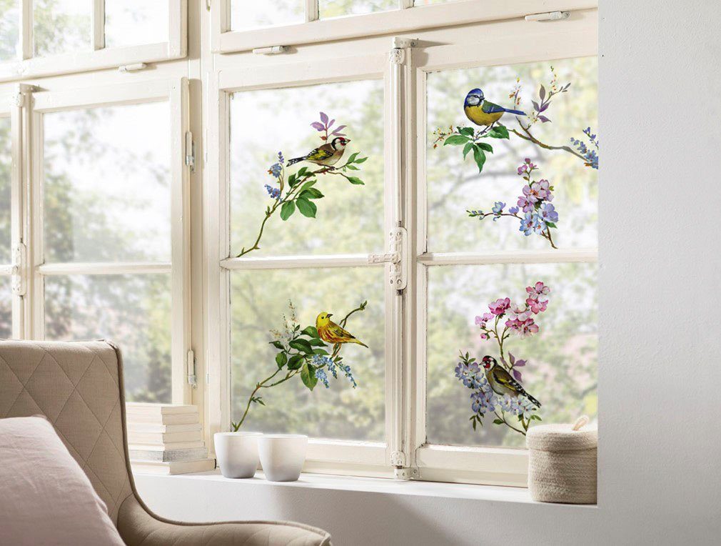 Komar Fensterbild Wedding Birds, 31x31 cm günstig online kaufen
