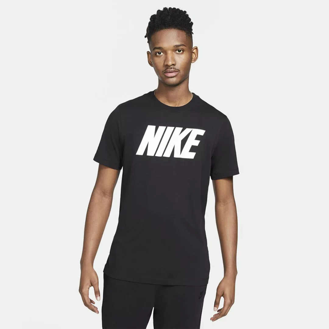 Nike Sportswear Icon Block Kurzarm T-shirt L Black / White günstig online kaufen