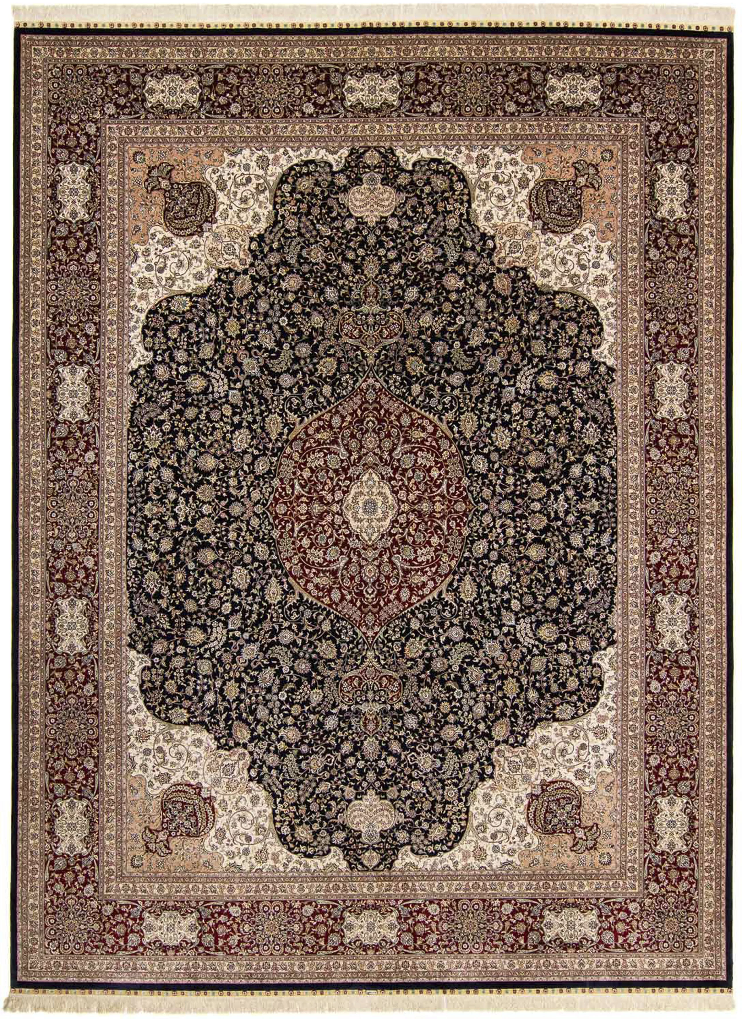 morgenland Orientteppich »Hereke - 370 x 276 cm - dunkelrot«, rechteckig, W günstig online kaufen