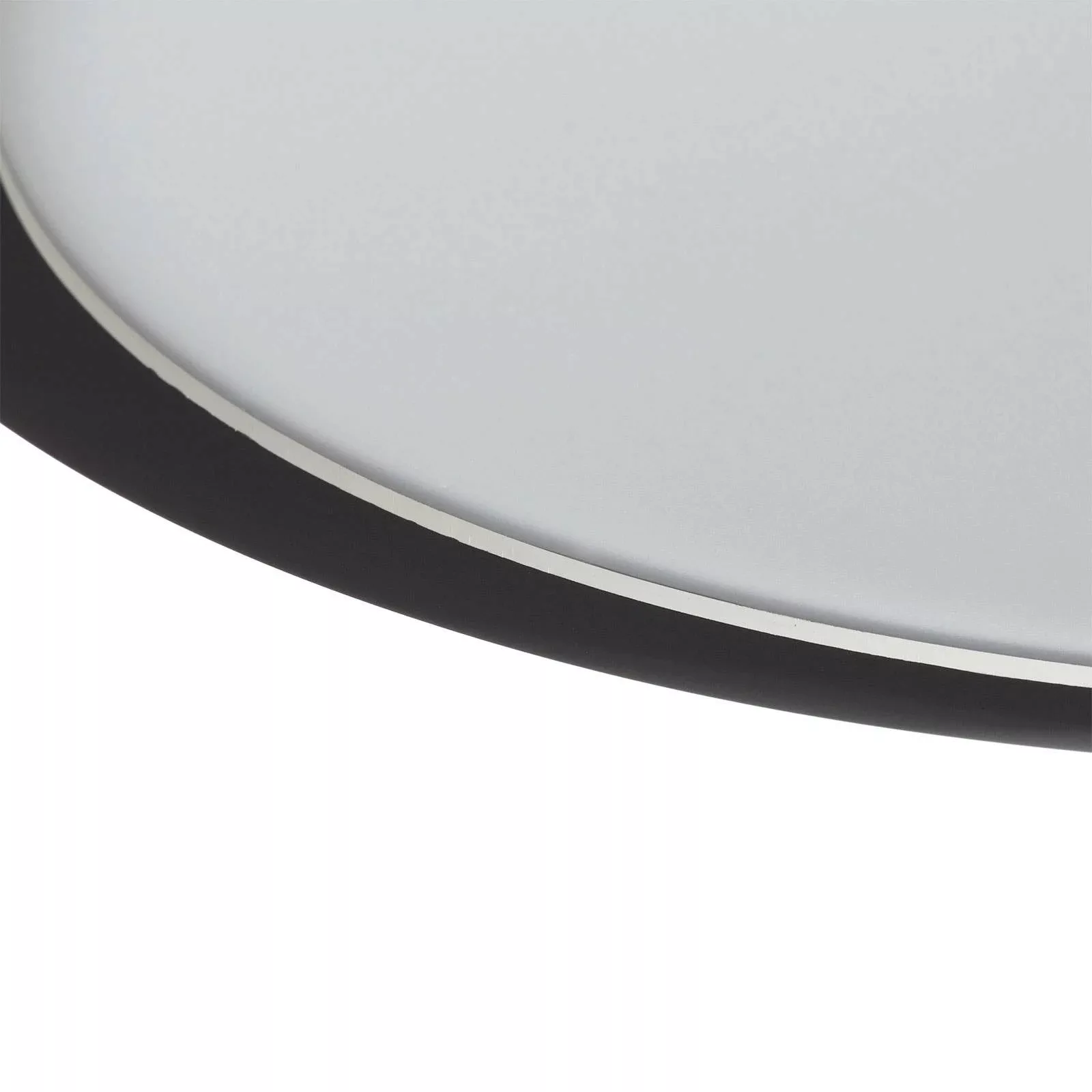 Reality LED Deckenleuchte Camillus Schwarz matt 30 mm x 400 mm x 400 mm günstig online kaufen