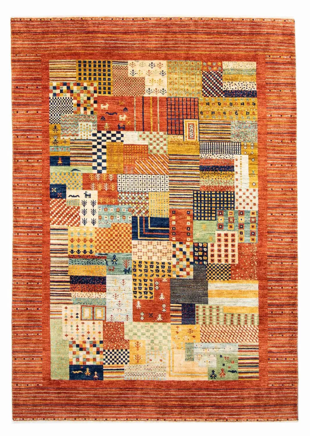 morgenland Wollteppich »Gabbeh - Loribaft Perser - 228 x 170 cm - rost«, re günstig online kaufen